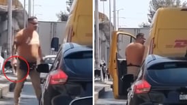VIDEO| Hombre amenaza con arma de fuego a empleado de DHL