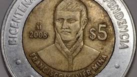 Venden en más de medio millón de pesos esta moneda de $5 de Francisco Xavier Mina