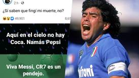 Ni un respeto: hackean cuenta de Facebook de Maradona y sospechan de un mexicano