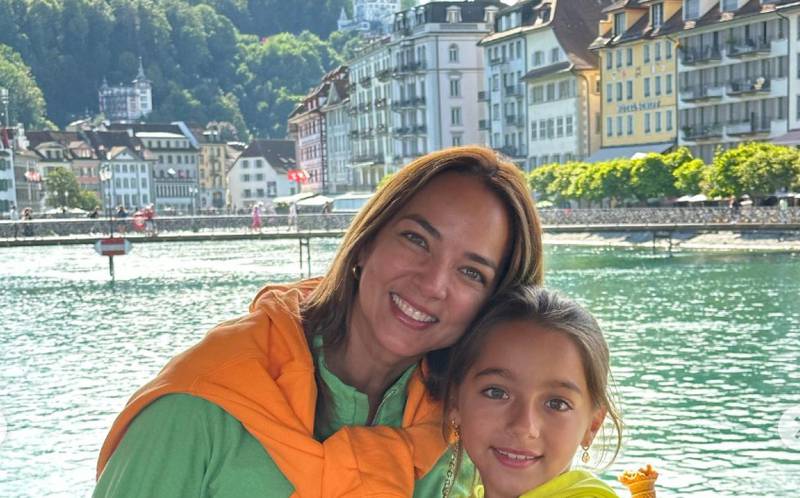La presentadora de televisión y su hija de vacaciones en Suiza
