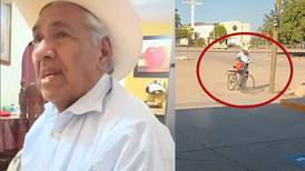 VIDEO| Tierno abuelito le lleva todos los días el 'lonche'a su nieta y se vuelve viral
