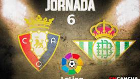 Betis se impone 3-1 al Osasuna y se lleva los tres puntos en LaLiga
