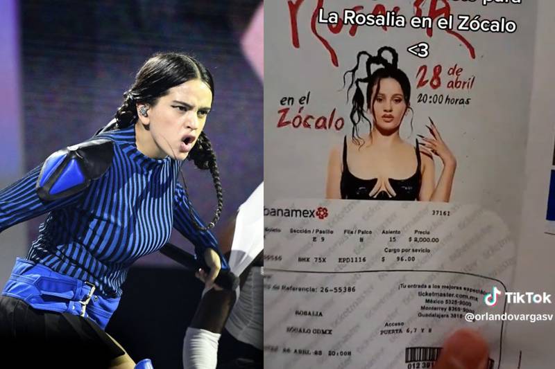 Compra un boleto para ver a Rosalía en el Zócalo y se hace viral.