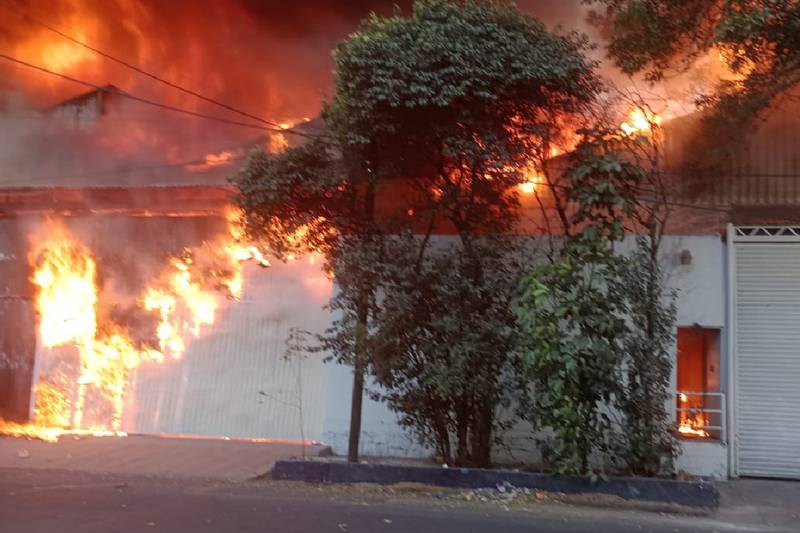 Incendio en Azcapotzalco.