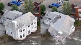 VIDEO | Una casa se derrumbó y cayó al río por las inundaciones en Alaska