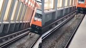VIDEO | Perrito caminando por las vías del metro se hace viral