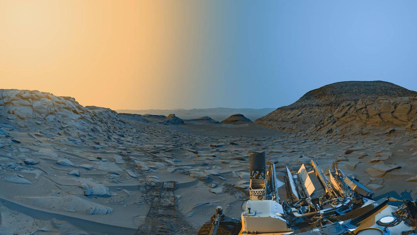 Así es un amanecer y un atardecer en Marte, de acuerdo a las imágenes capturadas por el Curiosity.