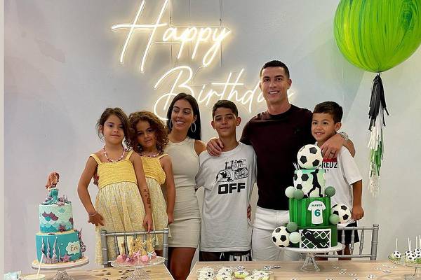 Georgina Rodríguez y Cristiano Ronaldo celebran cumpleaños de sus mellizos