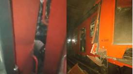 VIDEO | Momentos de terror se vivieron dentro de los vagones en el choque de la L3 del Metro