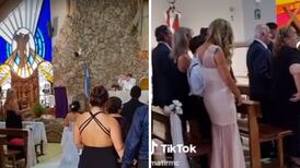 VIDEO| Mujer asiste a boda vestida de blanco y se vuelve viral