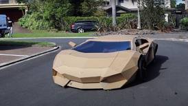 El Cartonghini: El Lamborghini hecho de papel que fue subastado por una gran cantidad de dinero