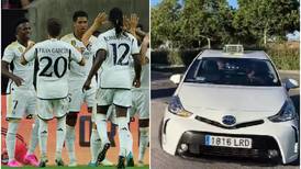 VIDEO | Figura del Real Madrid causó furor al llegar en taxi a los entrenamientos del club 