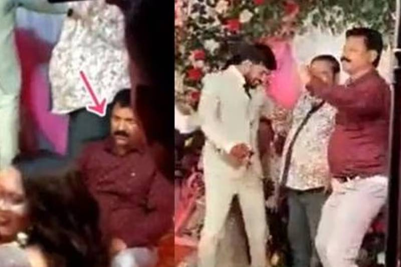 Video viral de hombre de la India sufriendo de ataque al corazón en boda