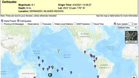 Terremoto de 8.1 en Nueva Zelanda genera alerta de tsunami en costas del Pacífico, incluido México