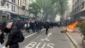 VIDEOS | Protestas en París por el 1 de mayo terminan en disturbios