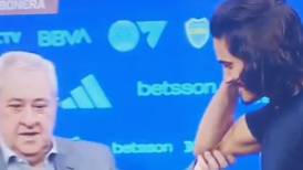 VIDEO | El gesto de rechazo de Edinson Cavani al presidente de Boca Juniors