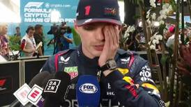 La reacción de Max Verstappen al escuchar decir a Checo Pérez que es el piloto a vencer en la Fórmula 1