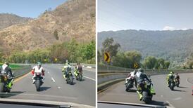 VIDEO| Motociclistas juegan en autopista y ponen en riesgo a automovilistas