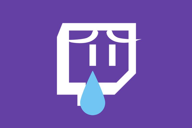 Logo de Twitch llorando.