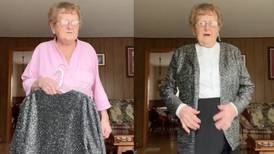 Abuelita de 92 años enseña outfit con el que quiere vestir en su funeral y se hace viral