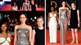 Roban cámara las hijas de Angelina Jolie en Roma: ¡Lucen hermosas al estilo de mamá!