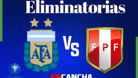 Argentina vs Perú en vivo: Eliminatorias de Conmebol