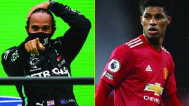 Una de las inspiraciones de Lewis Hamilton es un futbolista del Manchester United