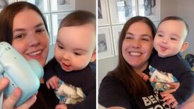 VIDEO| Reacción de una bebé al tomarse fotos se vuelve viral ¡Ternurita!
