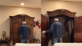 VIDEO | ¡Como en Narnia!: Un abuelo es viral tras revelar lo que escondía en el clóset