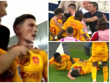 VIDEO | Hincha golpea a jugador de la Ligue 2 y le provoca una conmoción cerebral en pleno partido