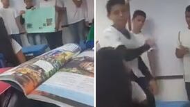 VIDEO| Joven apuñala con una pluma a su compañera de clase