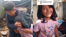 Se vale llorar: Casa de cartón pone feliz a niña humilde en Navidad y se hace viral en TikTok
