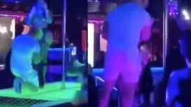 VIDEO | Stripper se compromete a mitad de su show y se hace viral