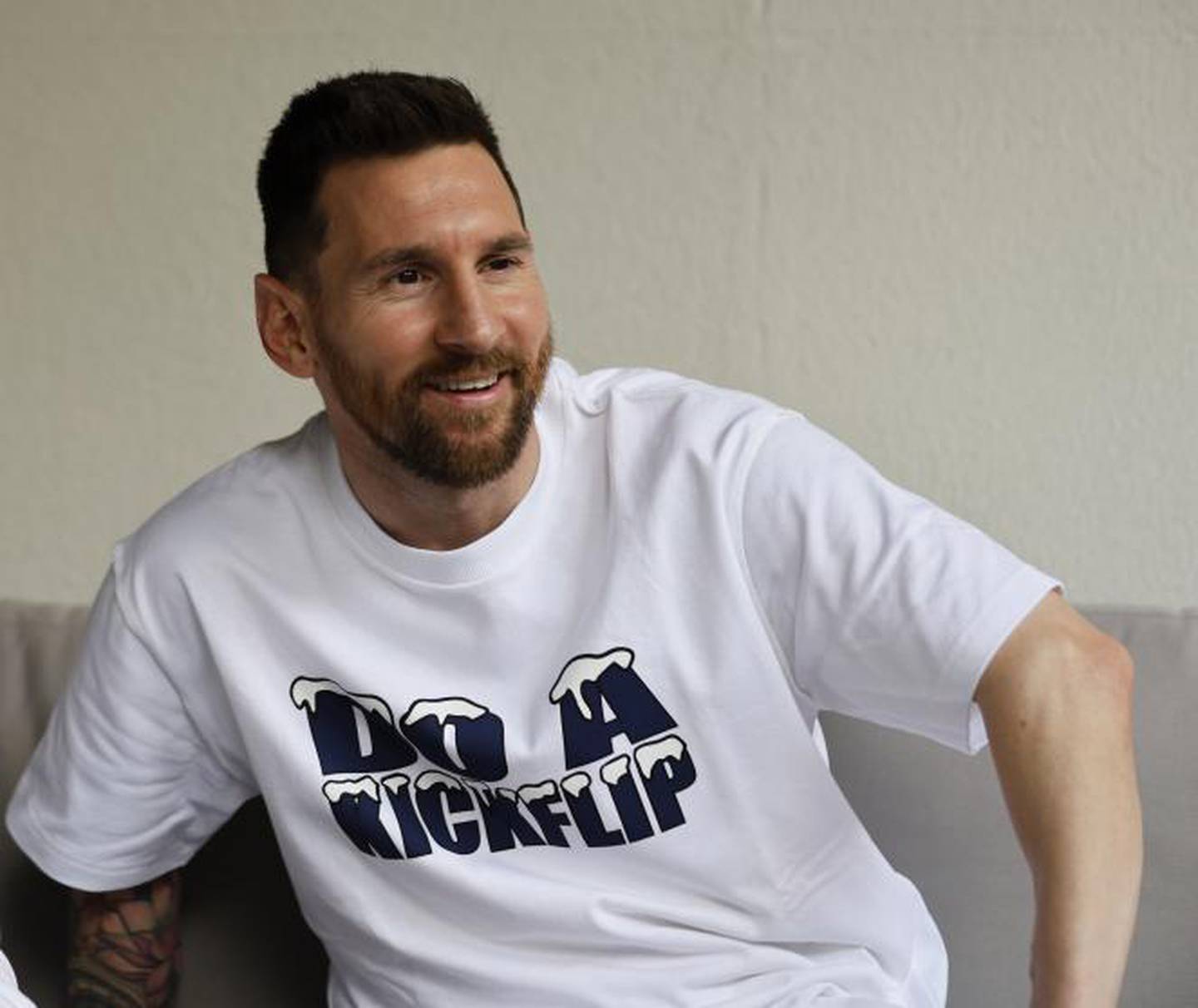 Lionel Messi en su casa en Paris