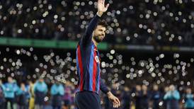 El homenaje de la hinchada del Barcelona a Gerard Piqué en su último partido en Camp Nou