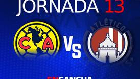 América vs Atlético de San Luis: hora y dónde ver la jornada 13 de la Liga MX por TV y online