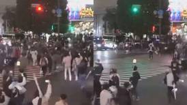 VIDEO | Japoneses festejan el triunfo ante Alemania, pero respetando la circulación en Tokio