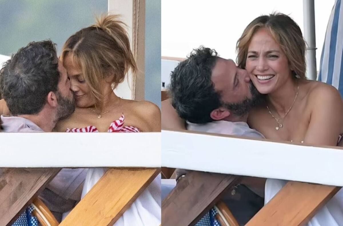 Jennifer Lopez y Ben Affleck protagonizan intensa sesión de besos en un yate