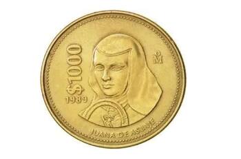 Moneda antigua de mil pesos de Sor Juana Inés de la Cruz se vende en 80 mil