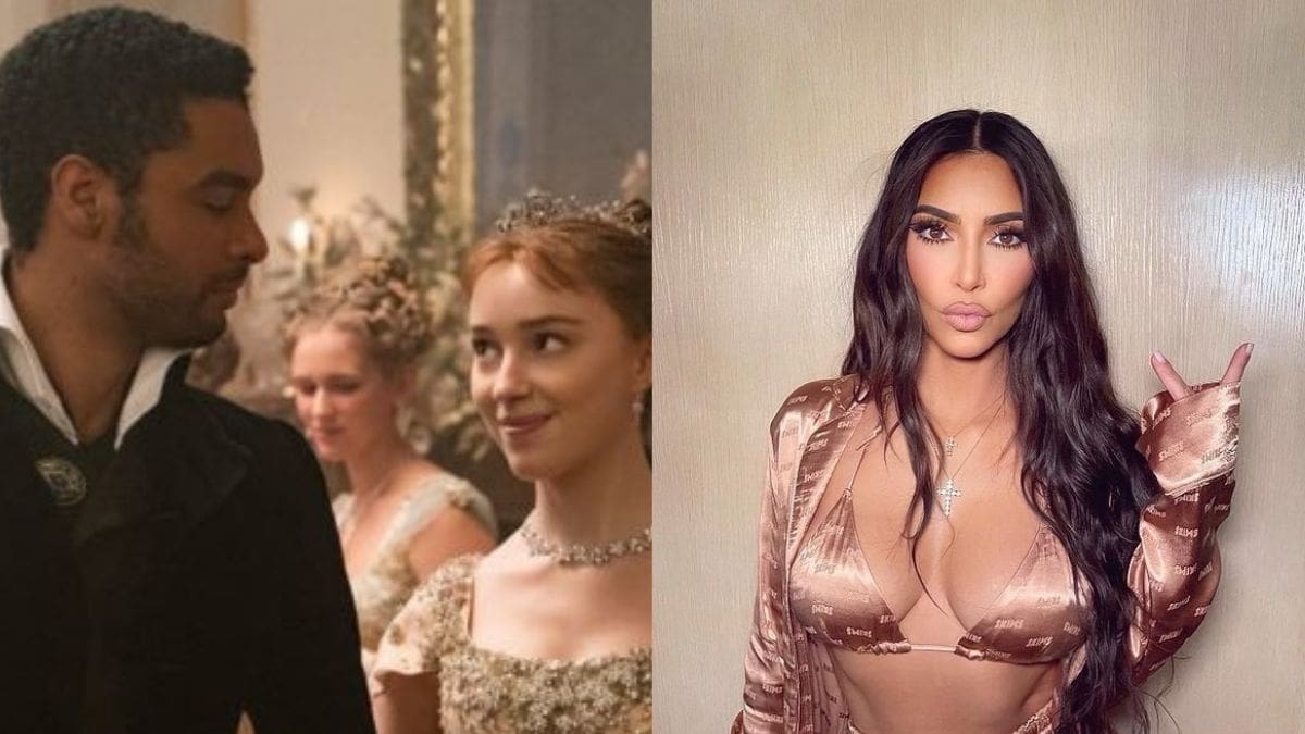 Kim Kardashian demuestra su gran fanatismo y obsesión por la serie "Bridgerton"
