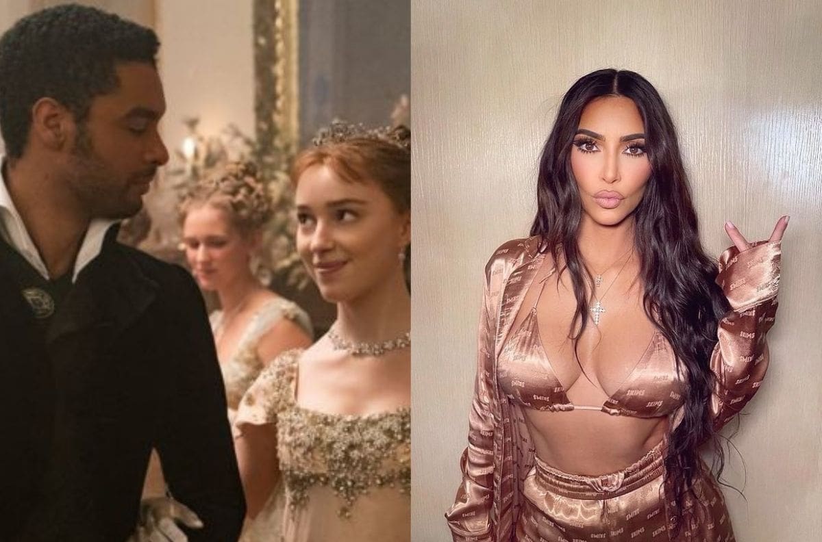 Kim Kardashian demuestra su gran fanatismo y obsesión por la serie "Bridgerton"