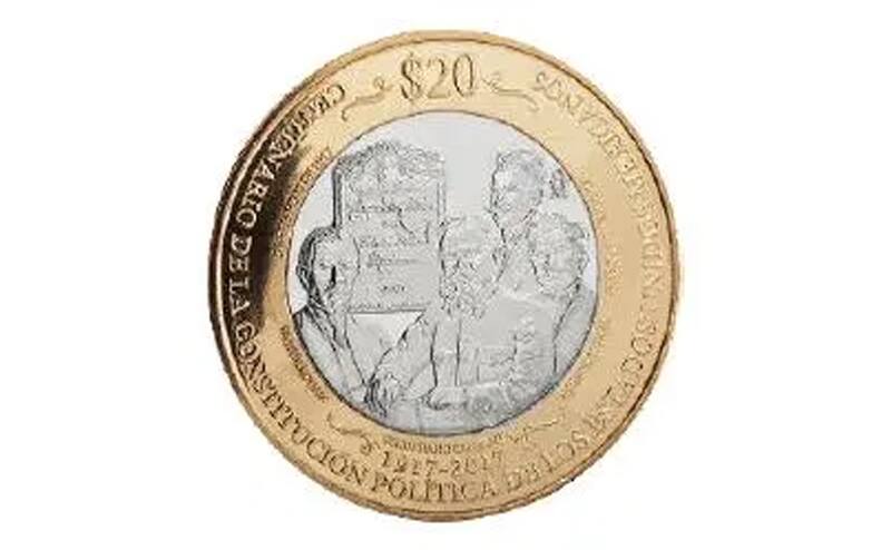 Se lanzó con motivo del centenario de la promulgación de la Constitución Política de los Estados Unidos Mexicanos.