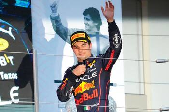 La reacción de Sergio "Checo" Pérez tras conseguir P2 rumbo al Gran Premio de Abu Dhabi