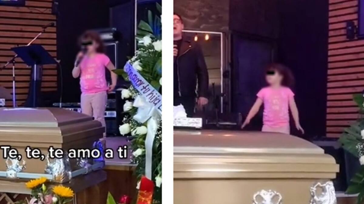 VIDEO: Niña canta en el velorio de su abuelo "lo van a enterrar"