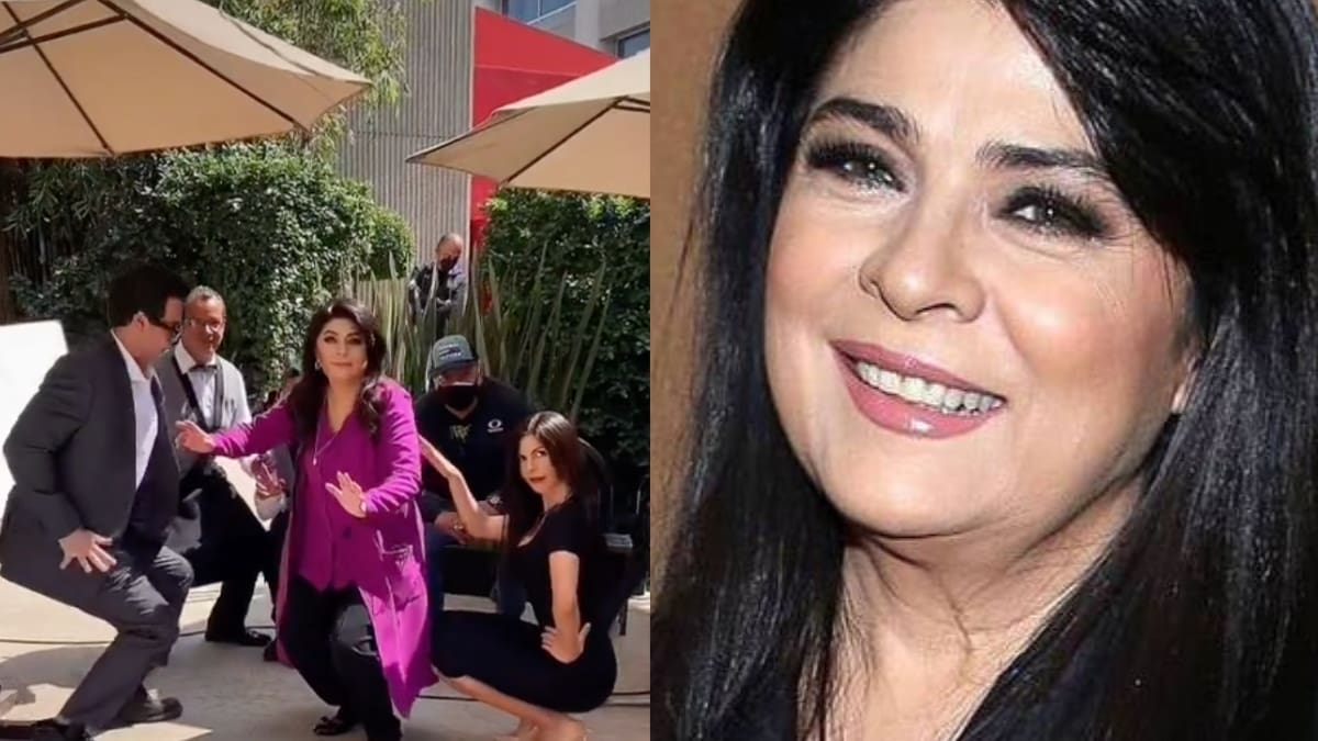 Victoria Ruffo no pudo perrear hasta el piso en un video de TikTok