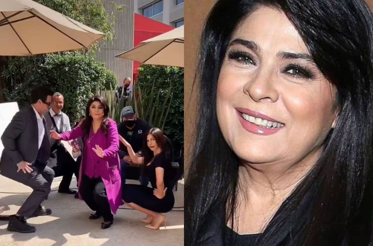 Victoria Ruffo no pudo perrear hasta el piso en un video de TikTok