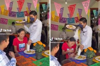 VIDEO| Mesero tira bebidas sobre comensal y se hace viral