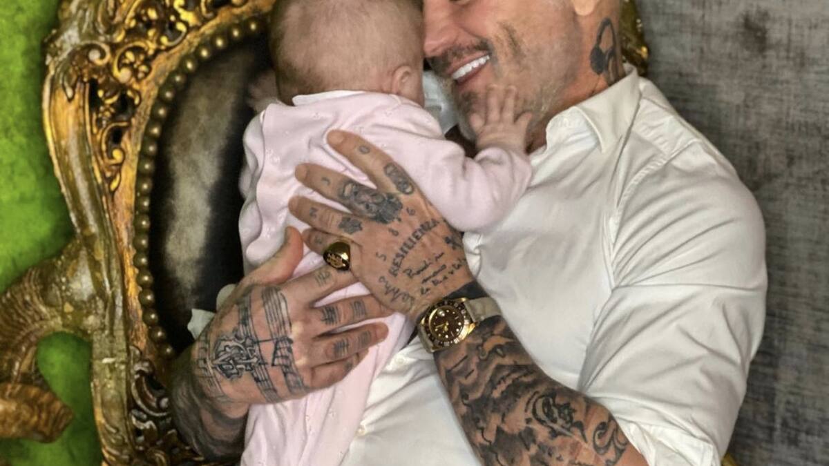 ¡Todo salió bien!: La bebé de Gianluca Vacchi fue operada con éxito