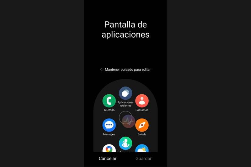 Podrás editar la posición de tus aplicaciones.