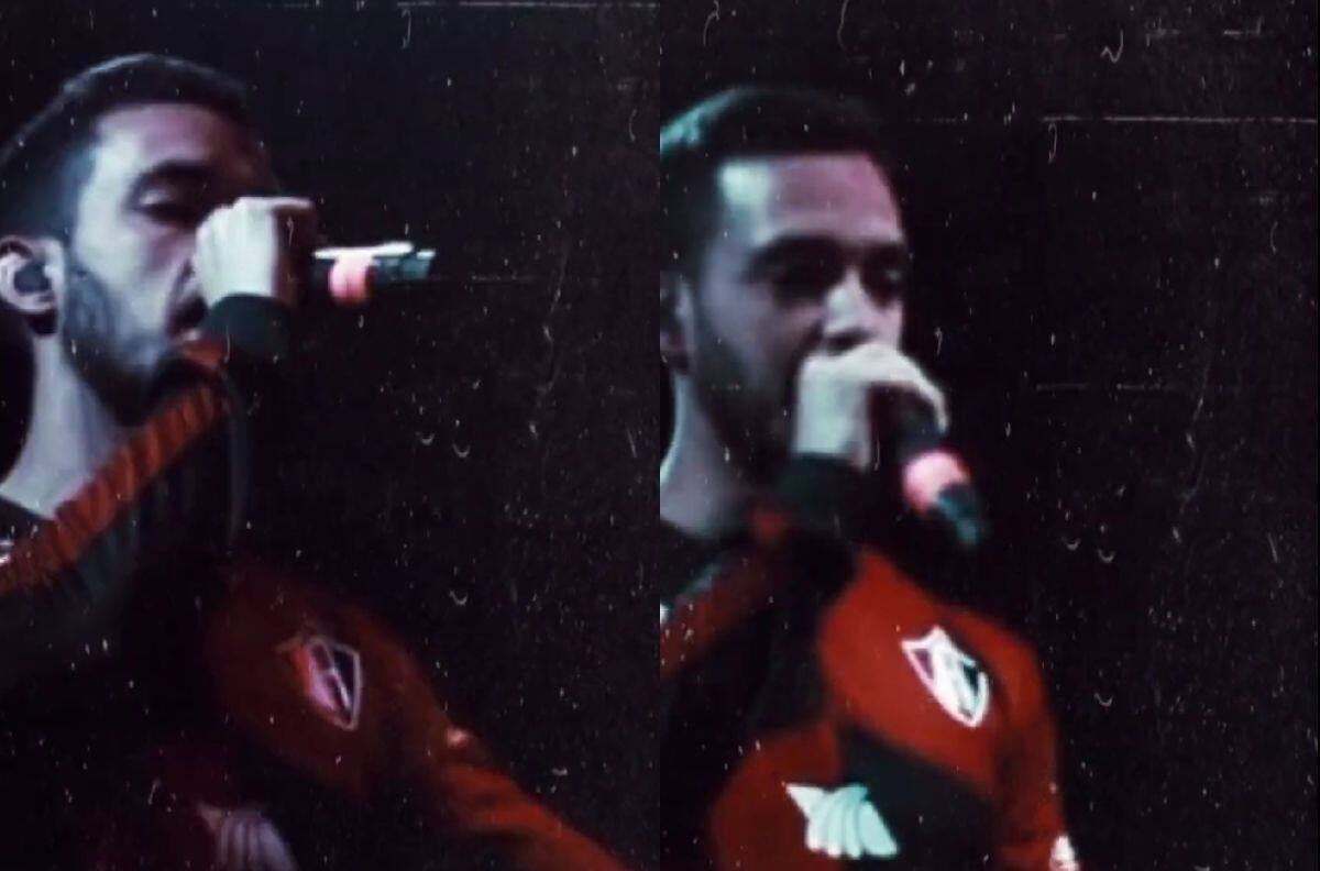 VIDEO | El día que C. Tangana vistió la camiseta del Atlas en concierto